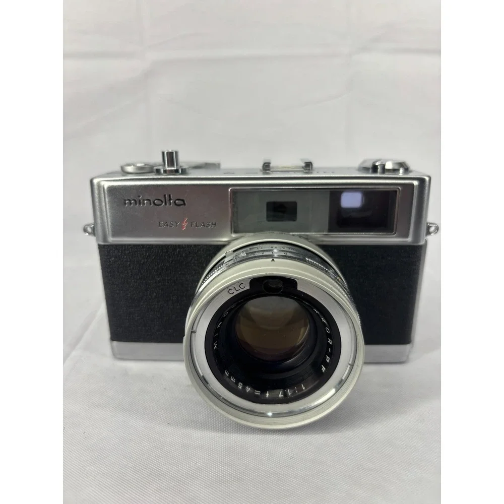 Minolta Hi-Matic 9 Classic 35mm Rangefinder Film Camera 45mm f/1.7 Lens Vintage